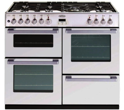 BELLING  DB4 100DF Dual Fuel Range Cooker - White